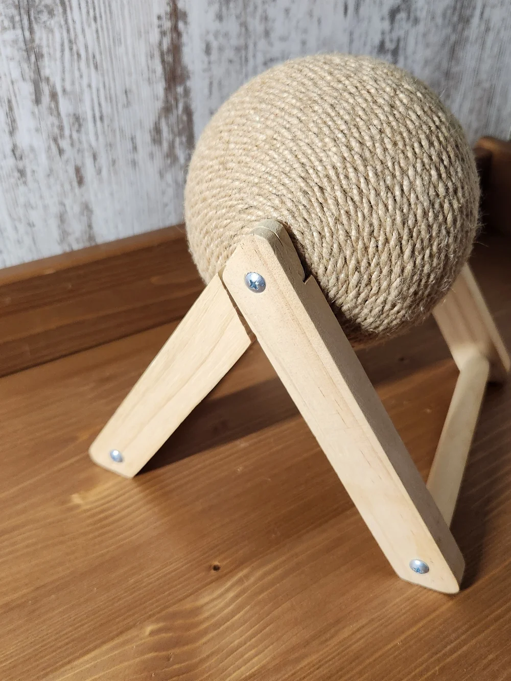 Cat Scratcher Sisal Ball Scratching Toy Rotatable Wheel Interactive Exercise